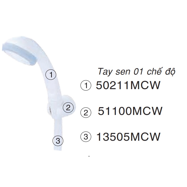Giá đỡ tay sen nhựa - 51100MCW