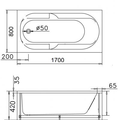 Bồn tắm xây - AT0270