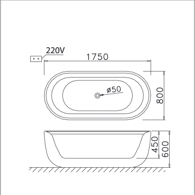 Bồn Tắm Chân Yếm - AT0770
