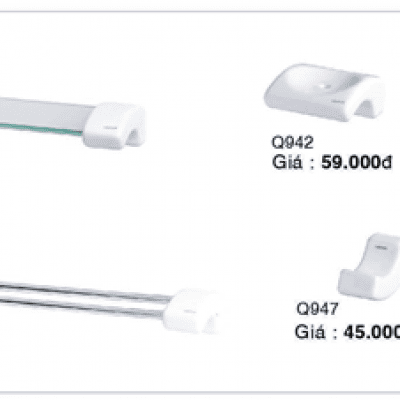 Bộ phụ kiện phòng tắm - 6 món - bằng sứ Caesar Q940-A6